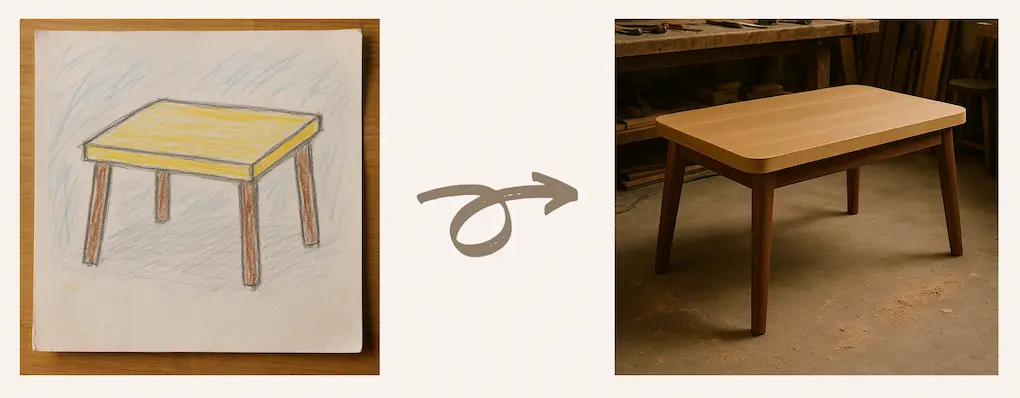From drawing to build plan — turning ideas into actionable woodworking steps